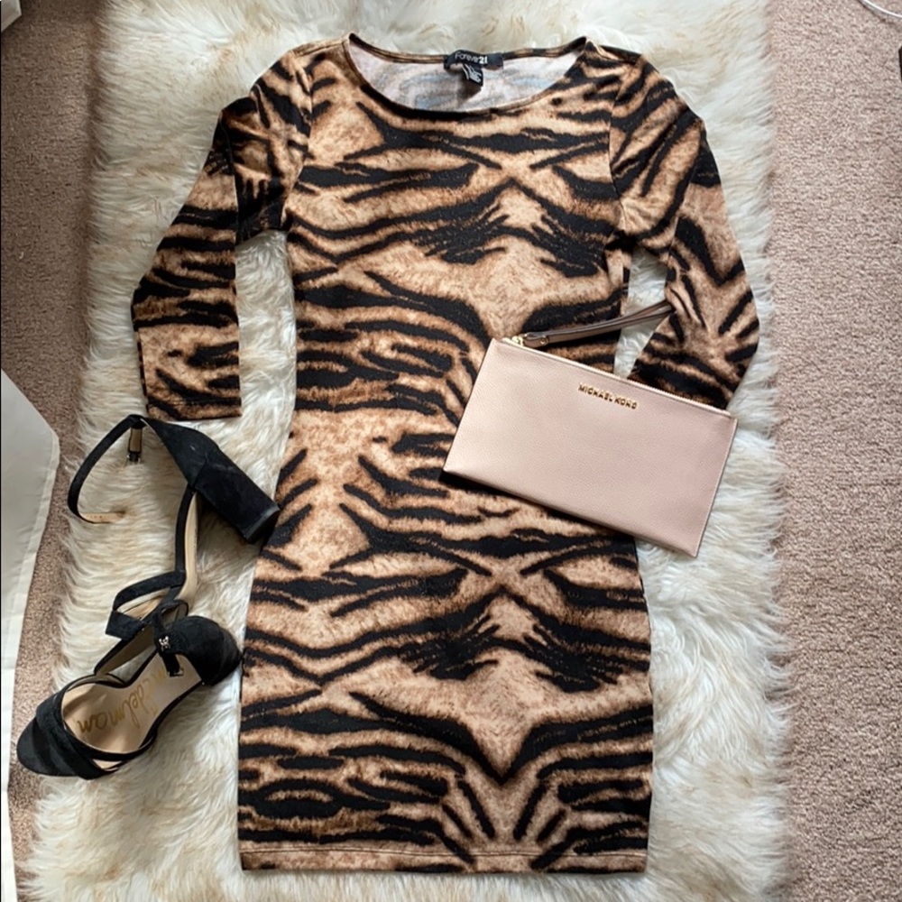 Cotton animal print dress